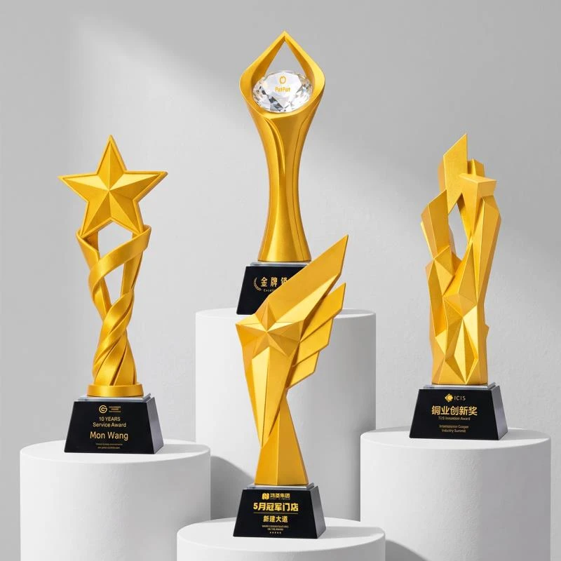 3D kristāla trofeja
